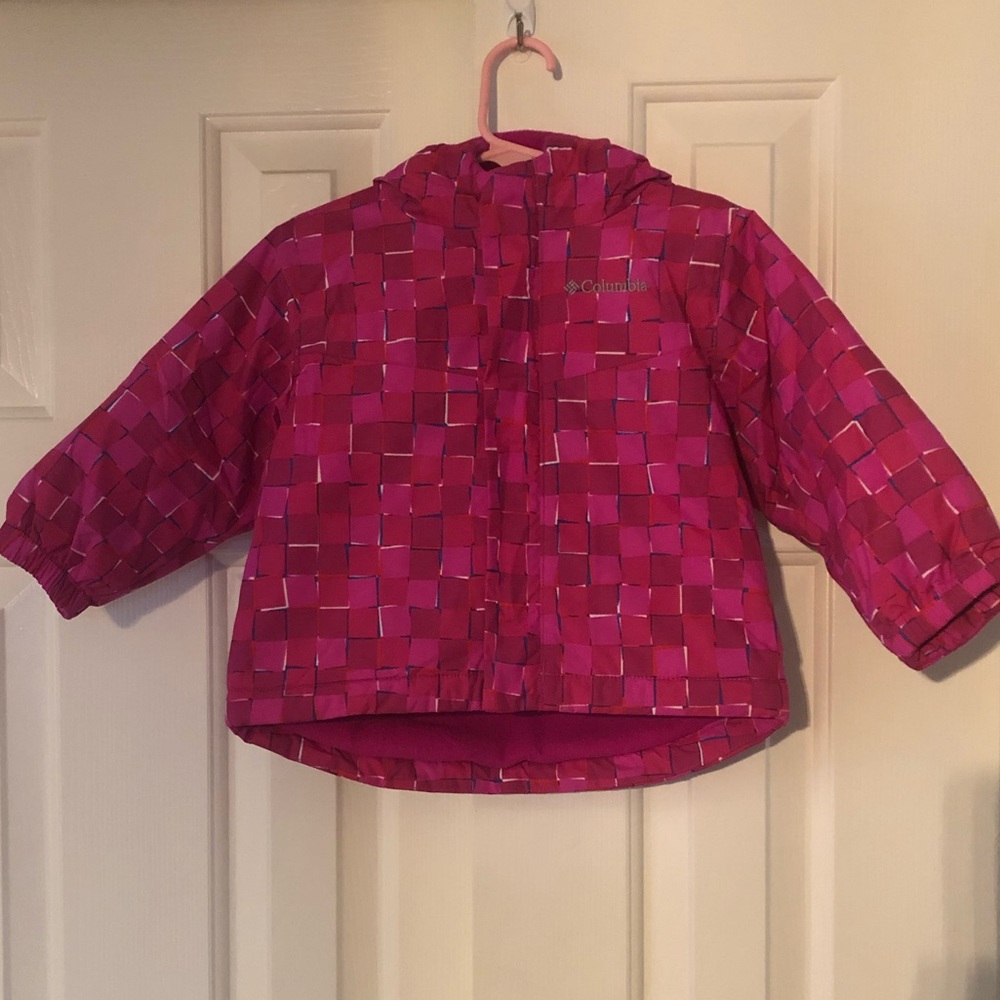 Columbia Kids pink patterned snow jacket 12-18mos